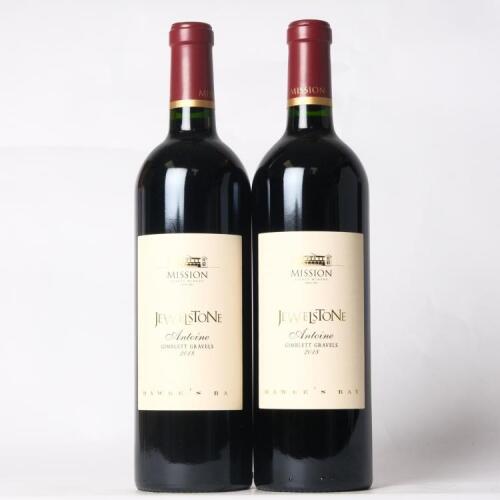 (2) 2018 Mission Estate Winery Jewelstone Antoine, Gimblett Gravels