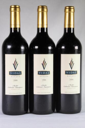 (3) 2001 Vidal Merlot/Cabernet Sauvignon, Hawkes Bay