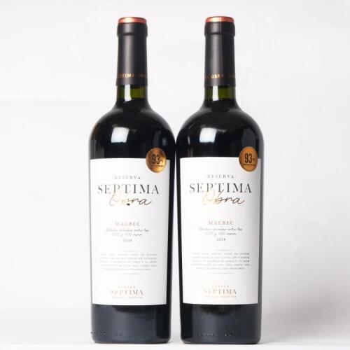(2) 2018 Bodega Septima 'Septimo Dia-Septima Obra' Malbec, Mendoza Argentina