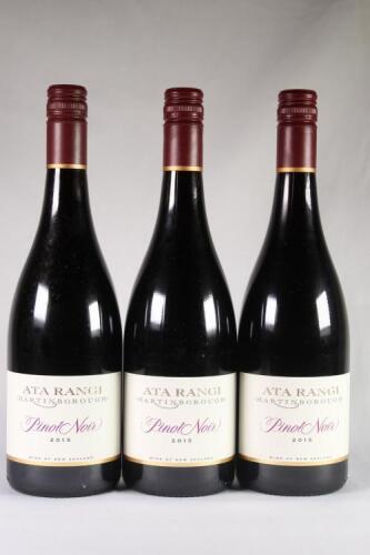 (3) 2015 Ata Rangi Pinot Noir, Martinborough