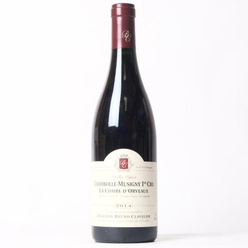 (1) 2014 Domaine Bruno Clavelier Chambolle Musigny La Combe d'Orveaux 1er Cru Vieilles Vignes, Cote de Nuits