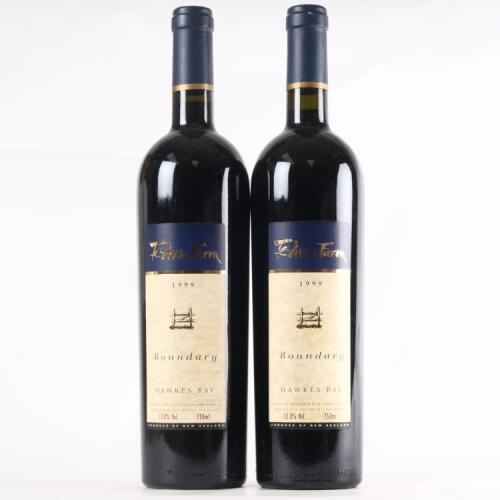 (2) 1999 Te Awa Farm Boundary Merlot/Cabernet Sauvignon/Franc, Hawkes Bay