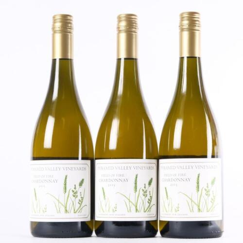 (3) 2013 Pyramid Valley Vineyards Field of Fire Chardonnay, Waikari