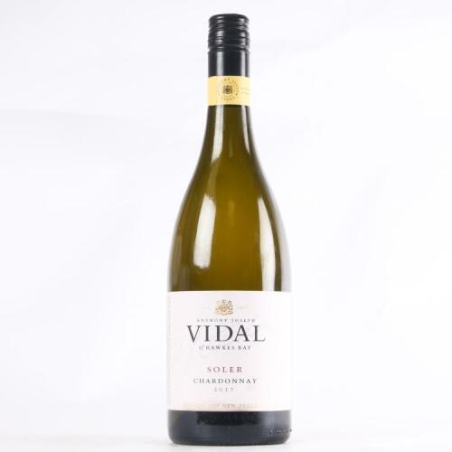(1) 2017 Vidal Estate Soler Chardonnay, Hawkes Bay