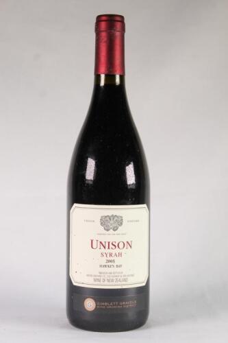 (1) 2005 Unison Syrah, Hawkes Bay