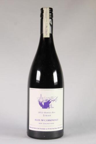 (1) 2013 Allan McCorkindale Syrah, Hawkes Bay