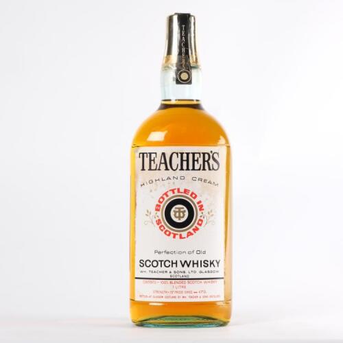 (1) Teacher's Highland Cream Whisky 1000ml 43% GL, Scotland