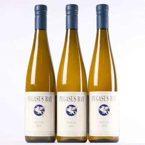 (3) 2015 Pegasus Bay Riesling, Waipara