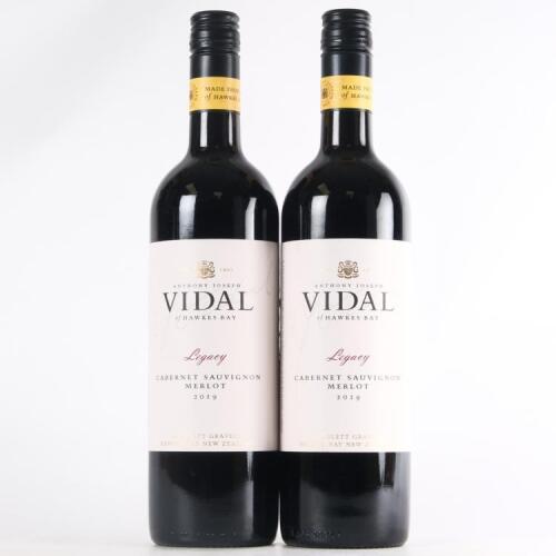 (2) 2019 Vidal Estate Legacy Cabernet Sauvignon/Merlot, Gimblett Gravels