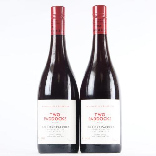 (2) 2015 Two Paddocks First Paddock Pinot Noir, Gibbston