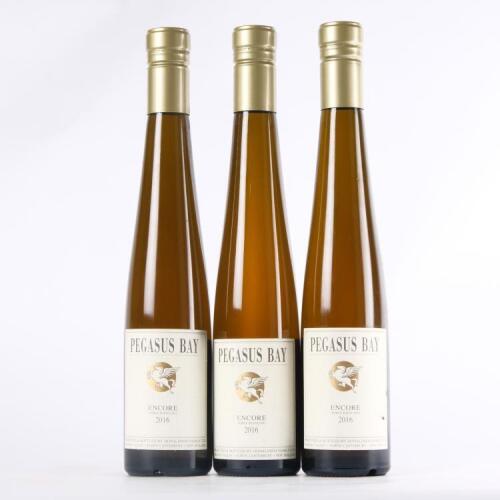 (3) 2016 Pegasus Bay Encore Noble Riesling 375ml, Waipara
