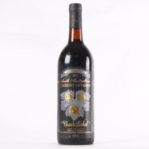 (1) 1981 Wolf Blass Black Label Cabernet Sauvignon, Langhorne Creek SA
