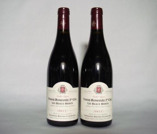 (2) 2011 Domaine Bruno Clavelier Vosne Romanee Beaux Monts 1er Cru, Cote de Nuits