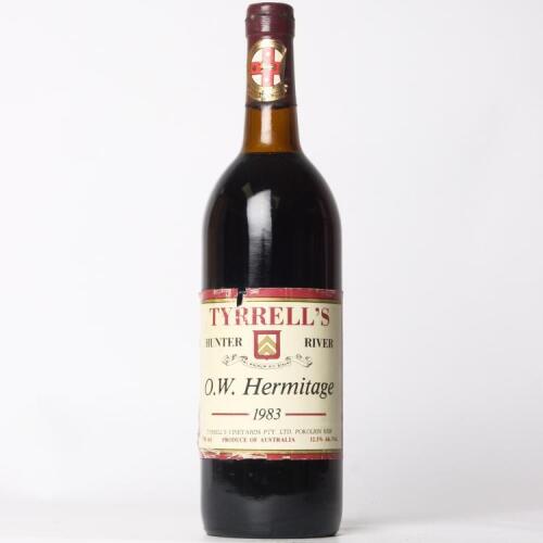(1) 1983 Tyrrell's Old Winery Hermitage, Hunter NSW