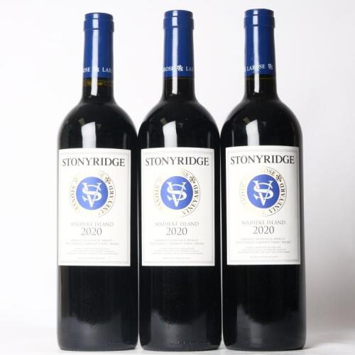 (3) 2020 Stonyridge Vineyard Larose, Waiheke