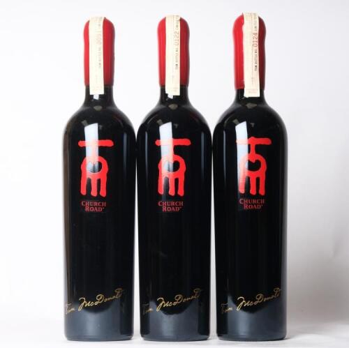 (3) 2009 Church Road Tom Cabernet Sauvignon/Merlot, Hawkes Bay