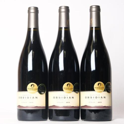 (3) 2013 Obsidian Reserve Syrah, Waiheke