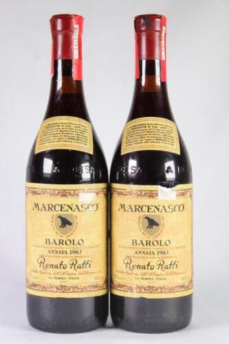 (2) 1983 Renato Ratti Marcenasco Barolo