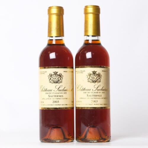 (2) 2003 Chateau Suduiraut 375ml