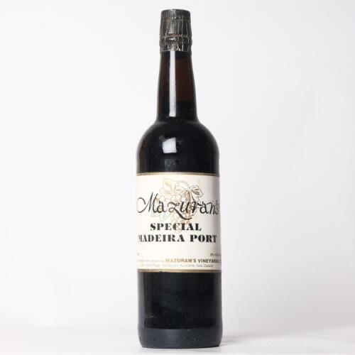 (1) Mazuran's Special Madeira Port, West Auckland