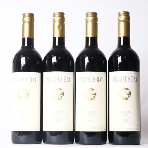 (4) 2003 Pegasus Bay Maestro Merlot/Malbec, North Canterbury