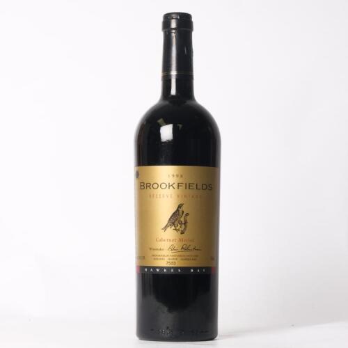 (1) 1998 Brookfields Reserve Gold Label Cabernet Sauvignon/ Merlot, Hawkes Bay