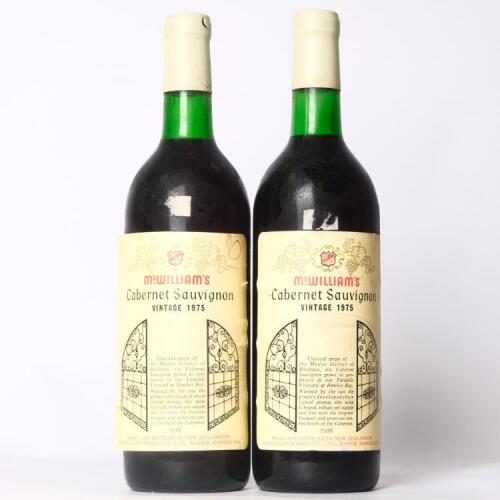(2) 1975 McWilliams Cabernet Sauvignon, Hawkes Bay