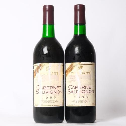 (2) 1983 McWilliams Cabernet Sauvignon, Hawkes Bay