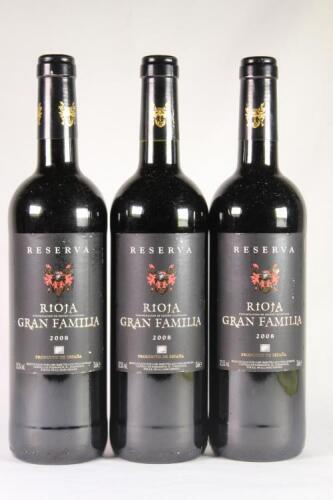 (3) 2008 Gran Familia Reserva Rioja