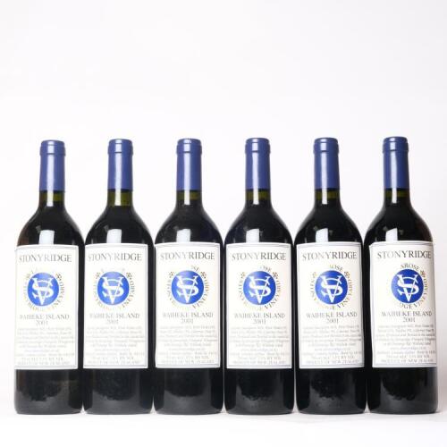 (6) 2001 Stonyridge Vineyard Larose, Waiheke