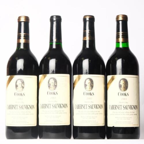 (4) 1983 Cooks Cabernet Sauvignon, Hawkes Bay