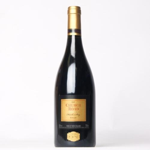 (1) 2007 Church Road Grand Reserve Syrah, Hawkes Bay