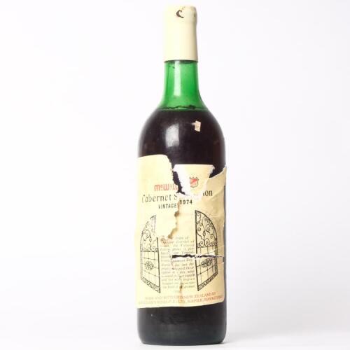 (1) 1974 McWilliams Cabernet Sauvignon, Hawkes Bay