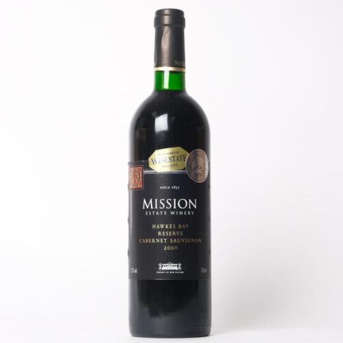 (1) 2000 Mission Estate Winery Reserve Cabernet Sauvignon, Gimblett Gravels