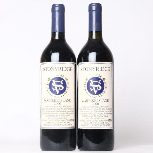 (2) 2000 Stonyridge Vineyard Larose, Waiheke