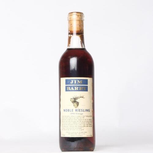 (1) 1998 Jim Barry Noble Riesling 375ml, Clare SA