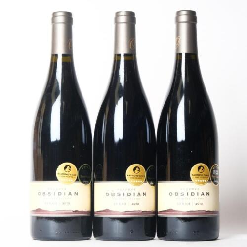 (3) 2013 Obsidian Reserve Syrah, Waiheke