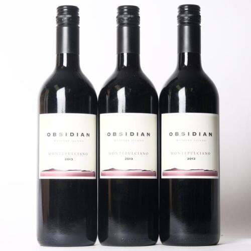 (3) 2013 Obsidian Estate Montepulciano, Waiheke