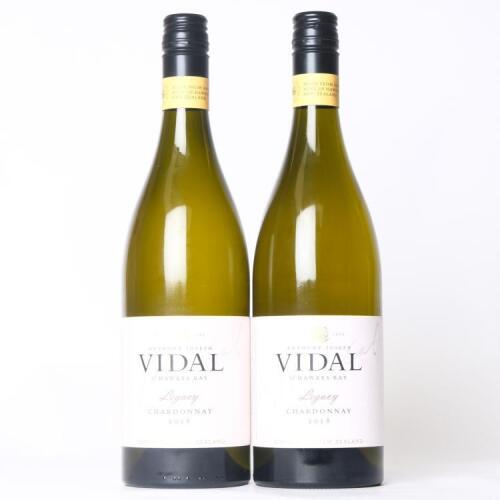 (2) 2018 Vidal Legacy Chardonnay, Hawkes Bay