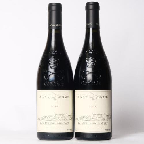 (2) 2015 Domaine Giraud Chateauneuf du Pape