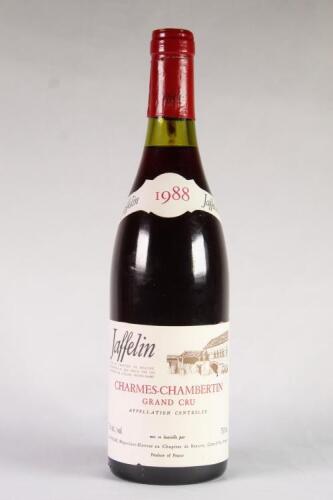 (1) 1988 Jaffelin Charmes Chambertin Grand Cru, Cote de Nuits