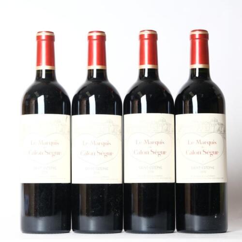 (4) 2016 Chateau Calon-Segur Le Marquis de Calon, St Estephe