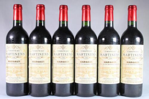 (6) 1998 Chateau Martinens, Margaux