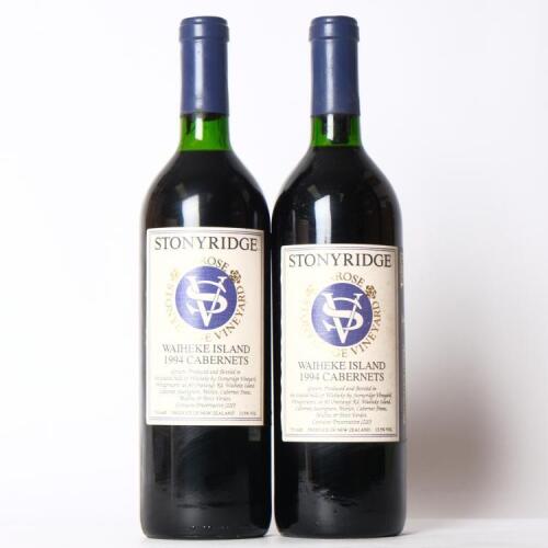 (2) 1994 Stonyridge Vineyard Larose, Waiheke