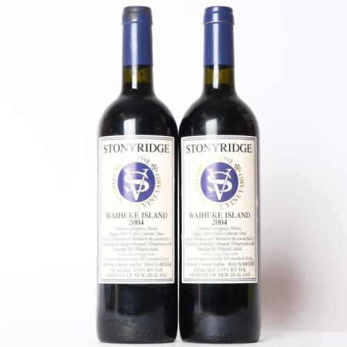 (2) 2004 Stonyridge Vineyard Larose, Waiheke