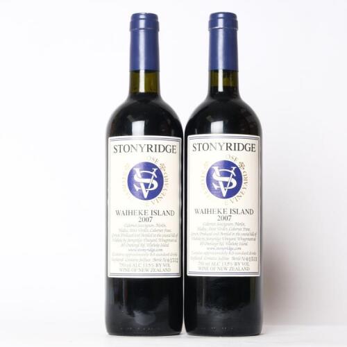 (2) 2007 Stonyridge Vineyard Larose, Waiheke