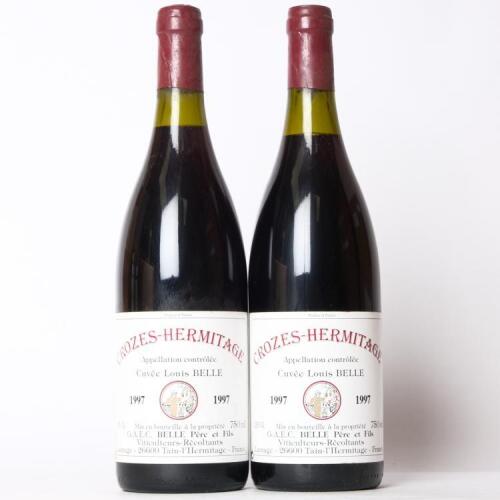 (2) 1997 Domaine Belle Cuvee Louis Belle Crozes-Hermitage