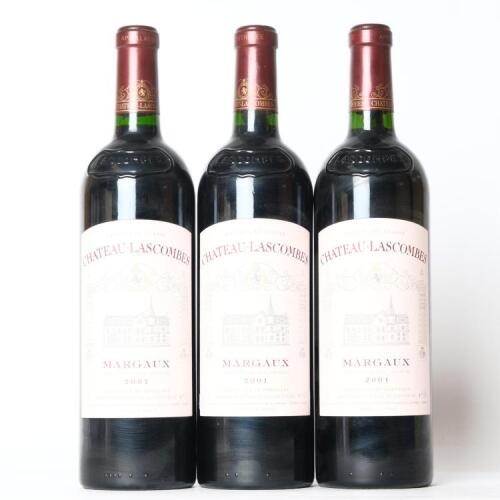 (3) 2001 Chateau Lascombes 2eme Cru Classe, Margaux