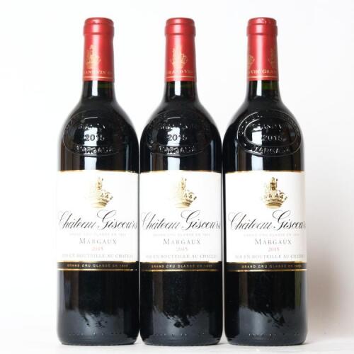 (3) 2015 Chateau Giscours 3eme Cru Classe, Margaux