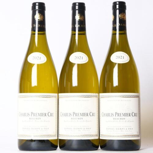 (3) 2021 Domaine Daniel Dampt et Fils Beauroy 1er Cru, Chablis